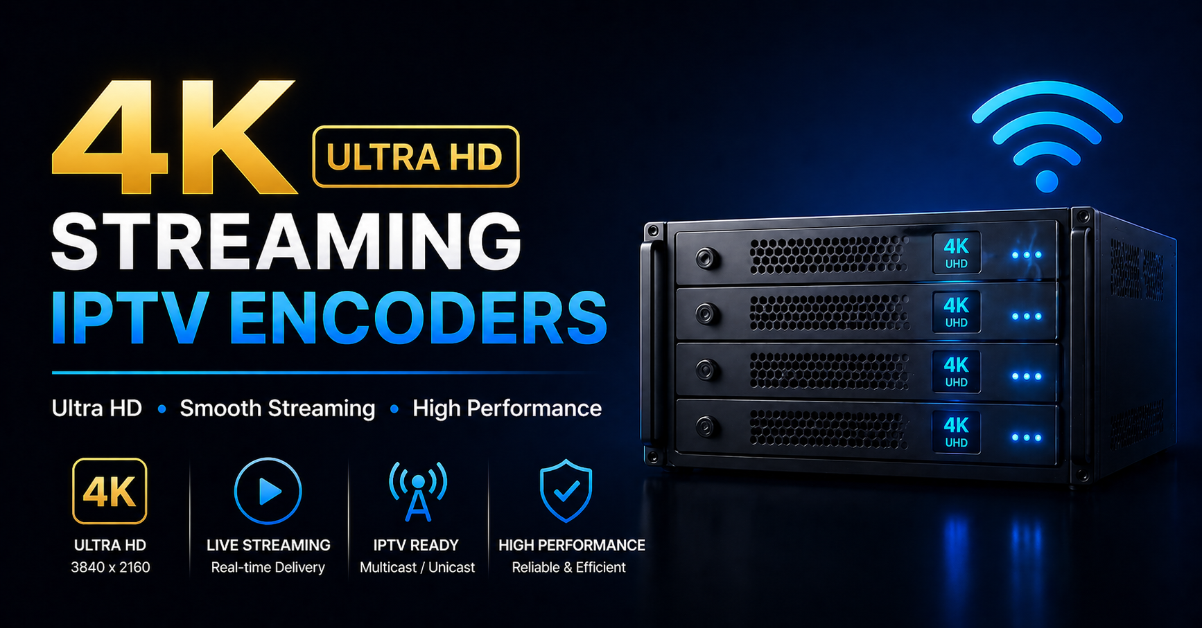 4K Streaming IPTV Encoders
