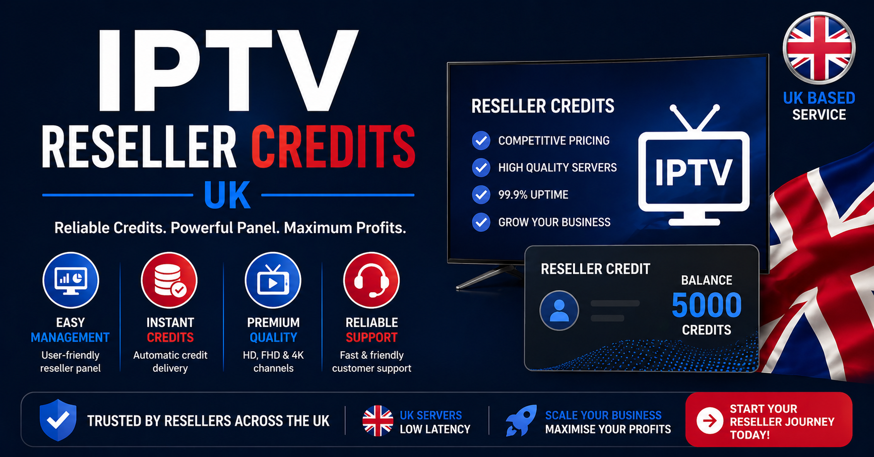 IPTV Reseller Credits UK
