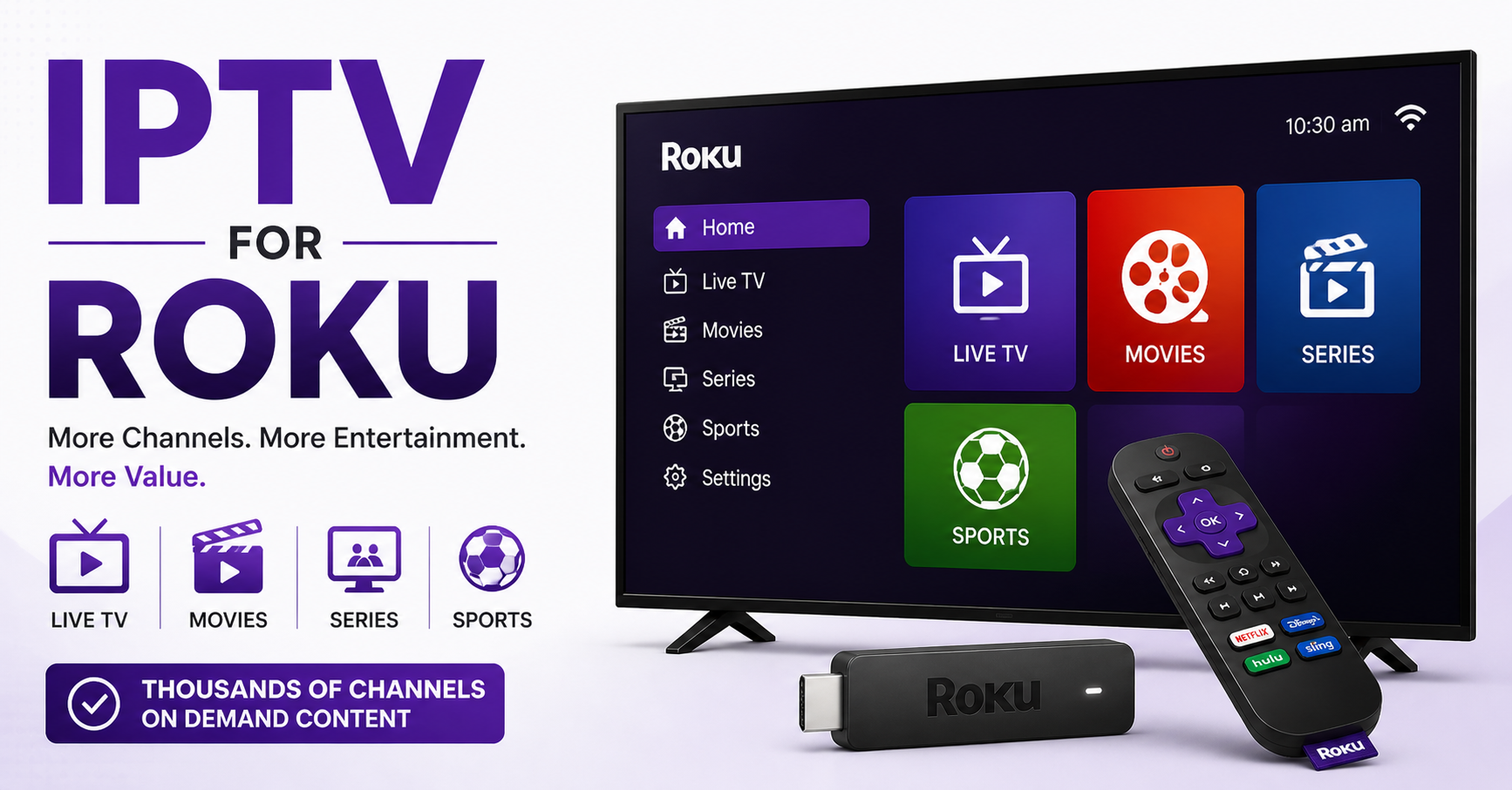 IPTV for Roku
