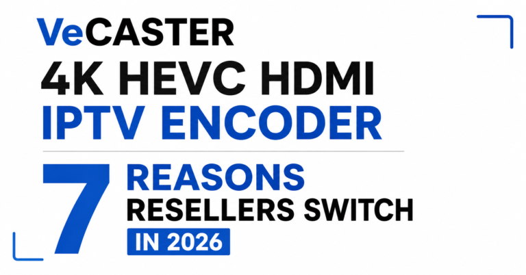 VeCASTER 4K HEVC HDMI IPTV Encoder