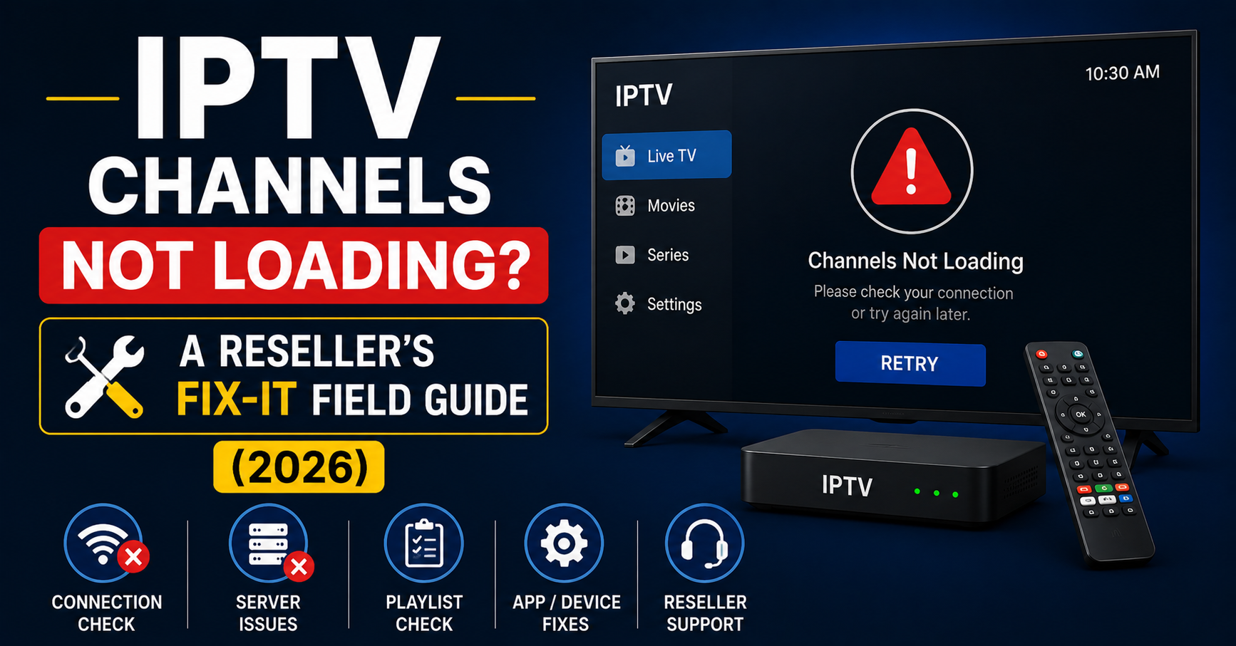 IPTV Channels Not Loading