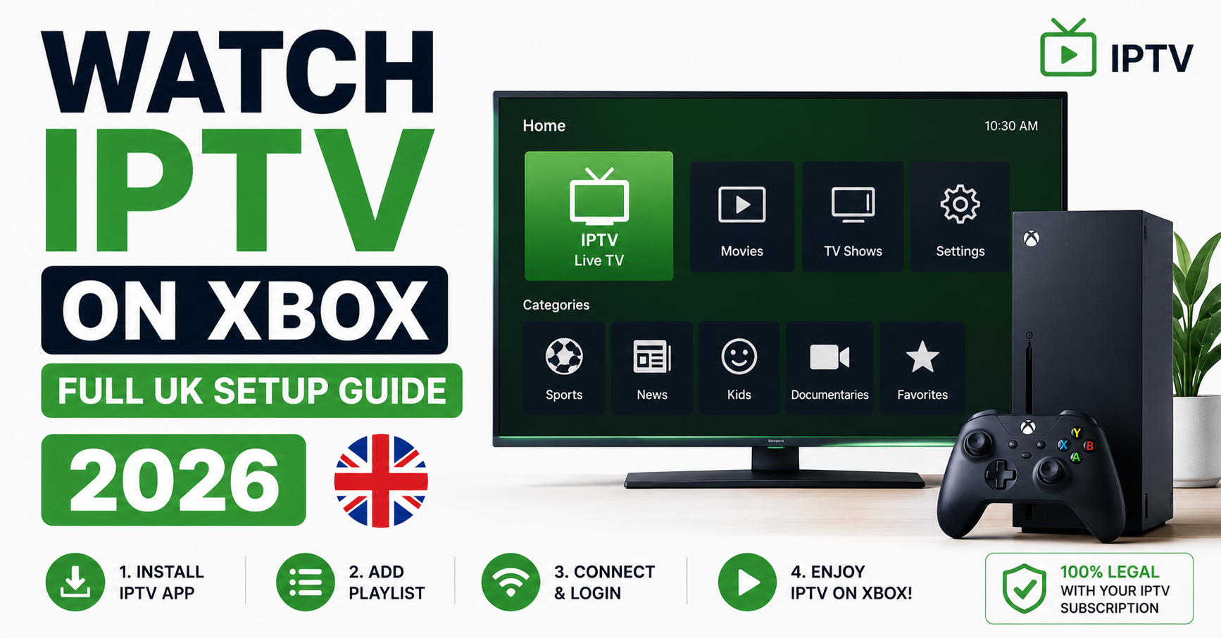 Watch IPTV on Xbox