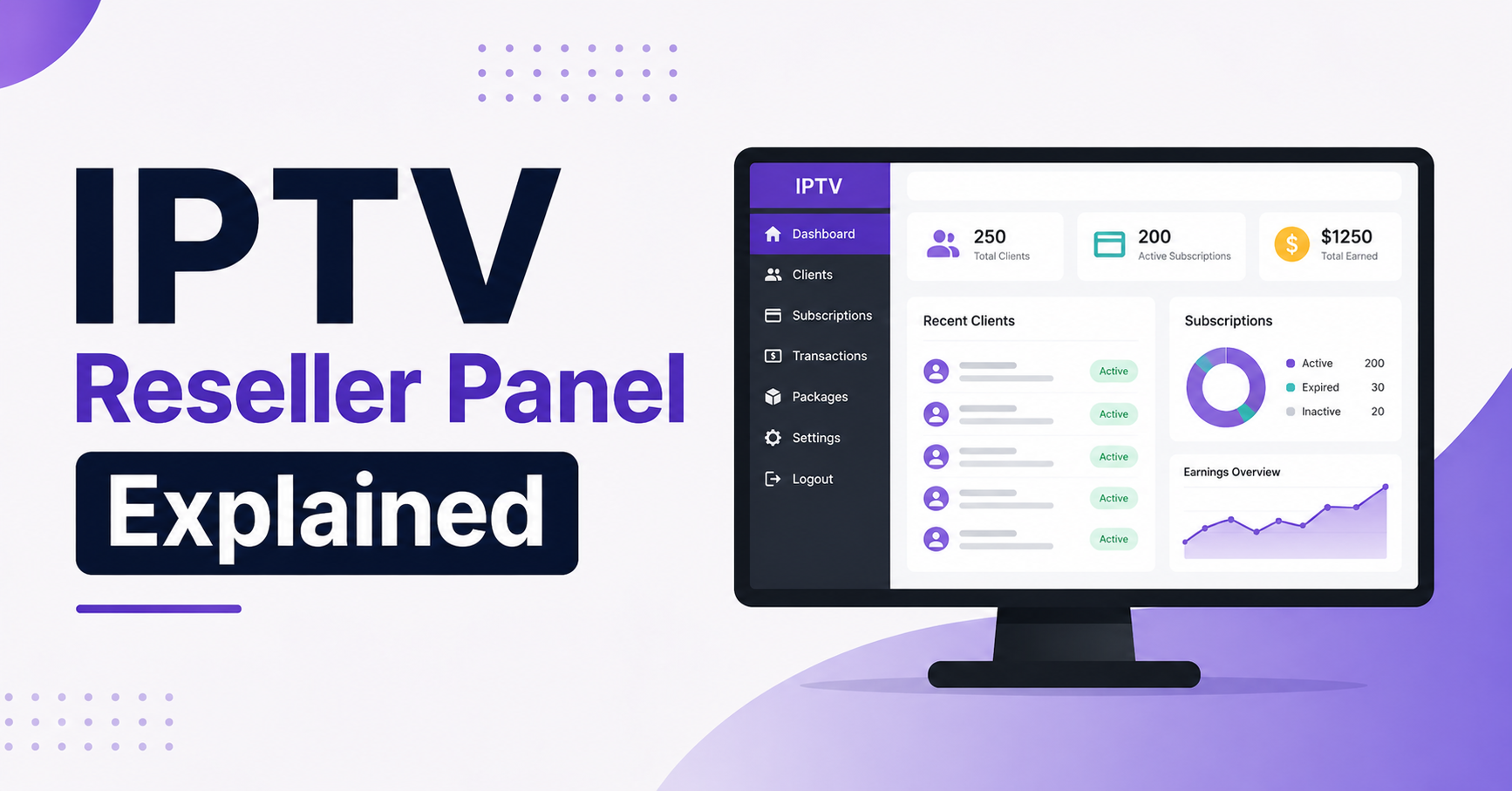 IPTV Reseller Panel Explained