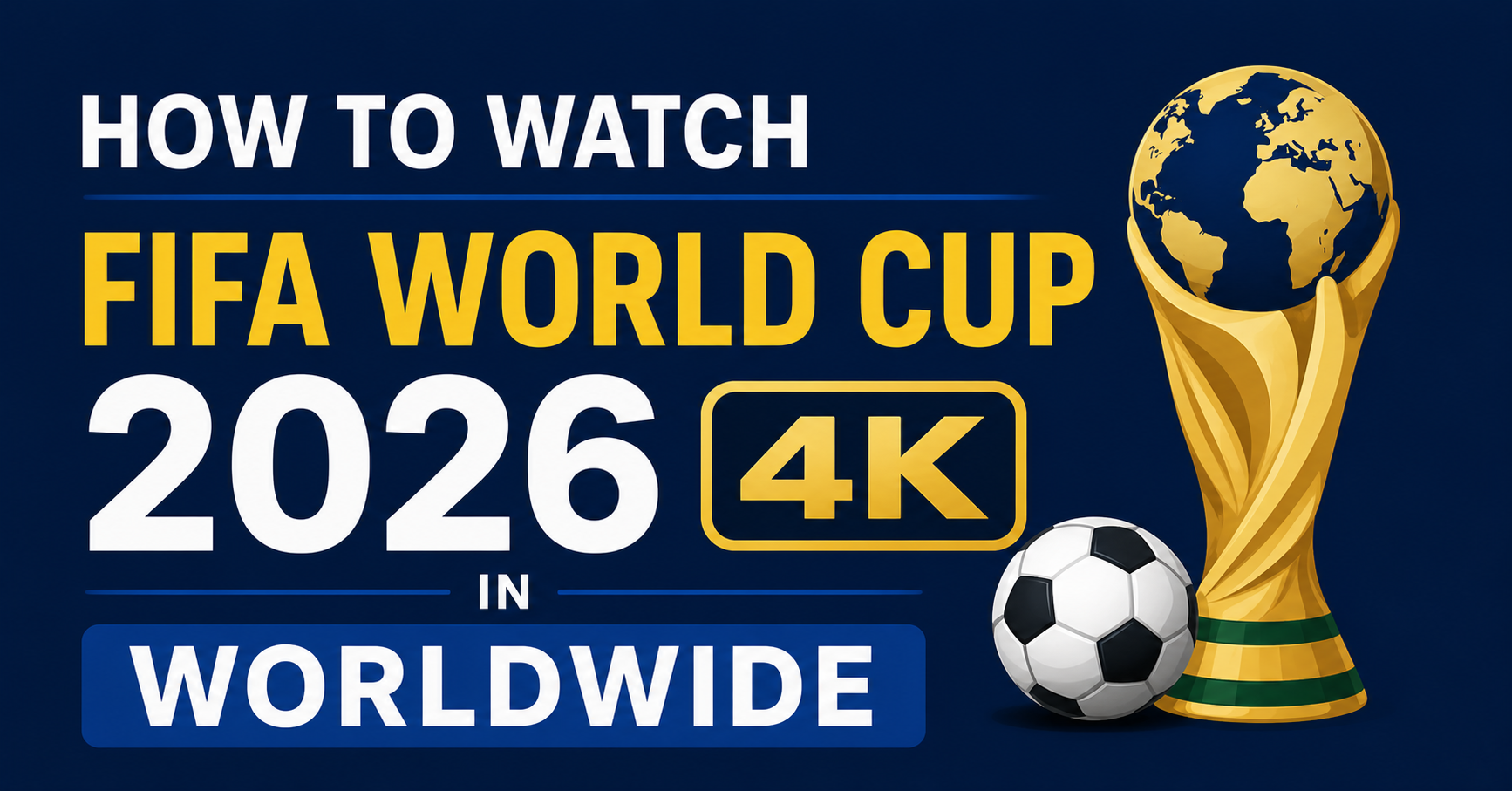 Watch FIFA World Cup 2026 in 4K