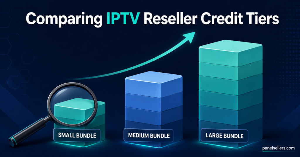 Comparing IPTV reseller credit tiers