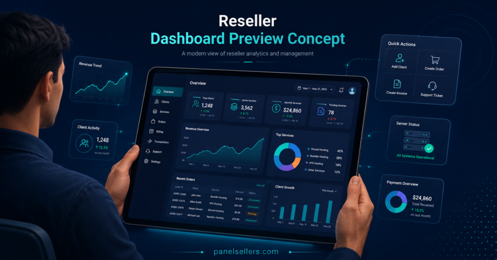 Reseller Dashboard Preview Concept