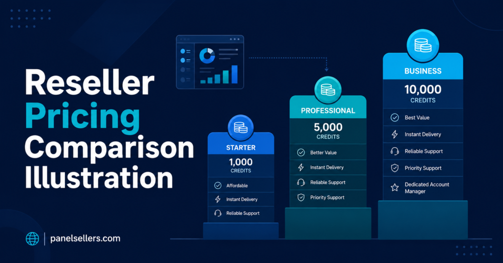 Reseller Pricing Comparison Illustration