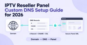 IPTV Reseller Panel Custom DNS