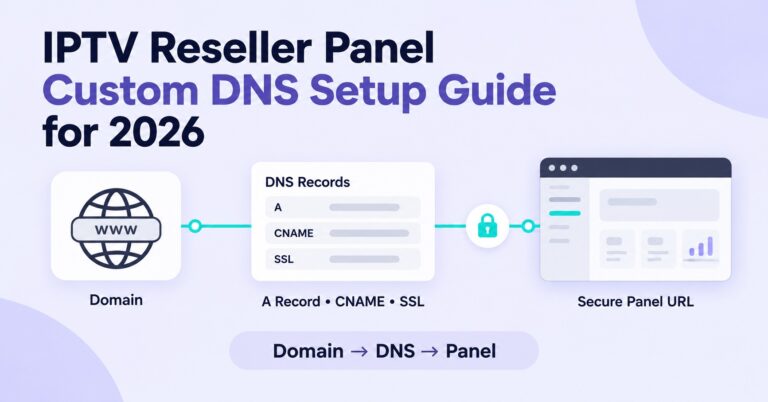 IPTV Reseller Panel Custom DNS