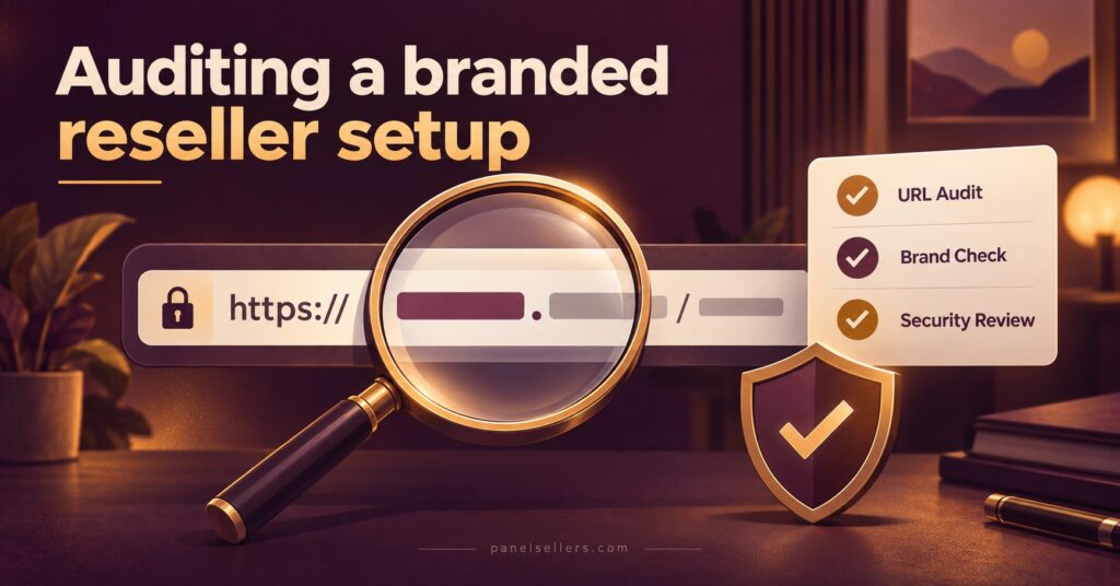 Auditing a branded reseller setup
