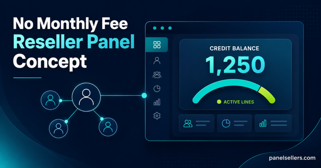No Monthly Fee Reseller Panel Concept