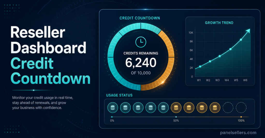 Reseller Dashboard Credit Countdown