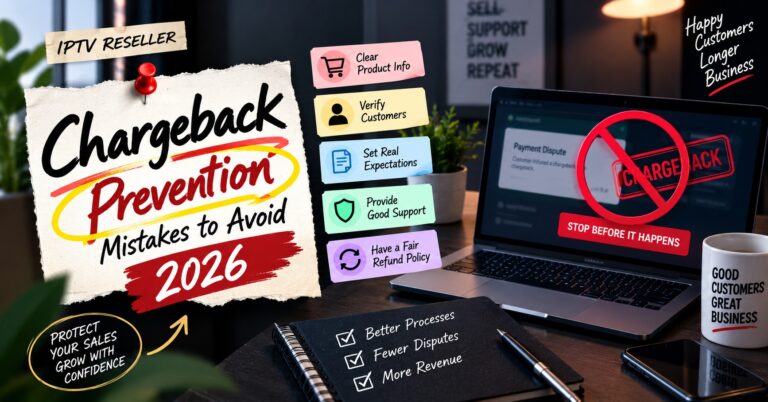 IPTV Reseller Chargeback Prevention