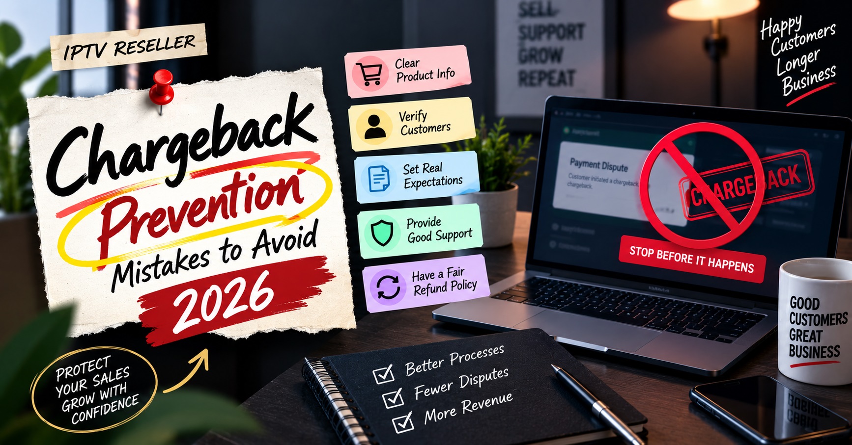 IPTV Reseller Chargeback Prevention