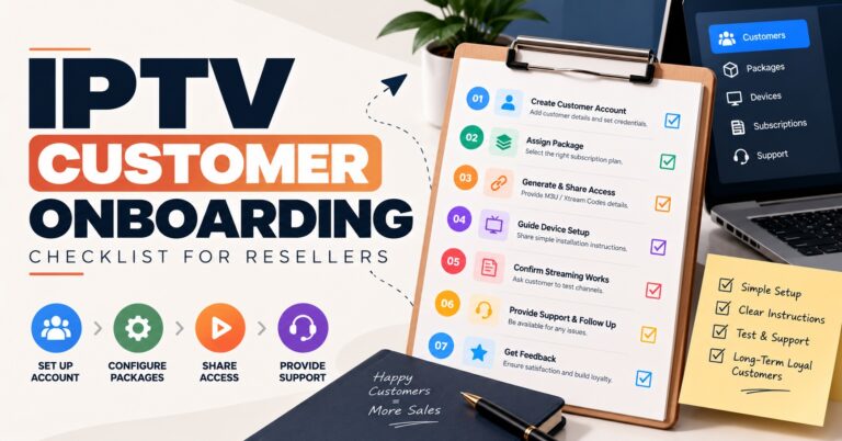 IPTV Reseller Customer Onboarding
